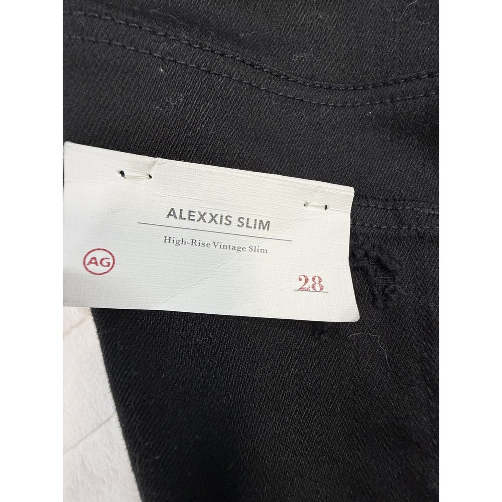 AG Alexxis Slim Jeans Women 28 High Rise Distressed VTG Slim Denim Button Fly - Picture 12 of 14